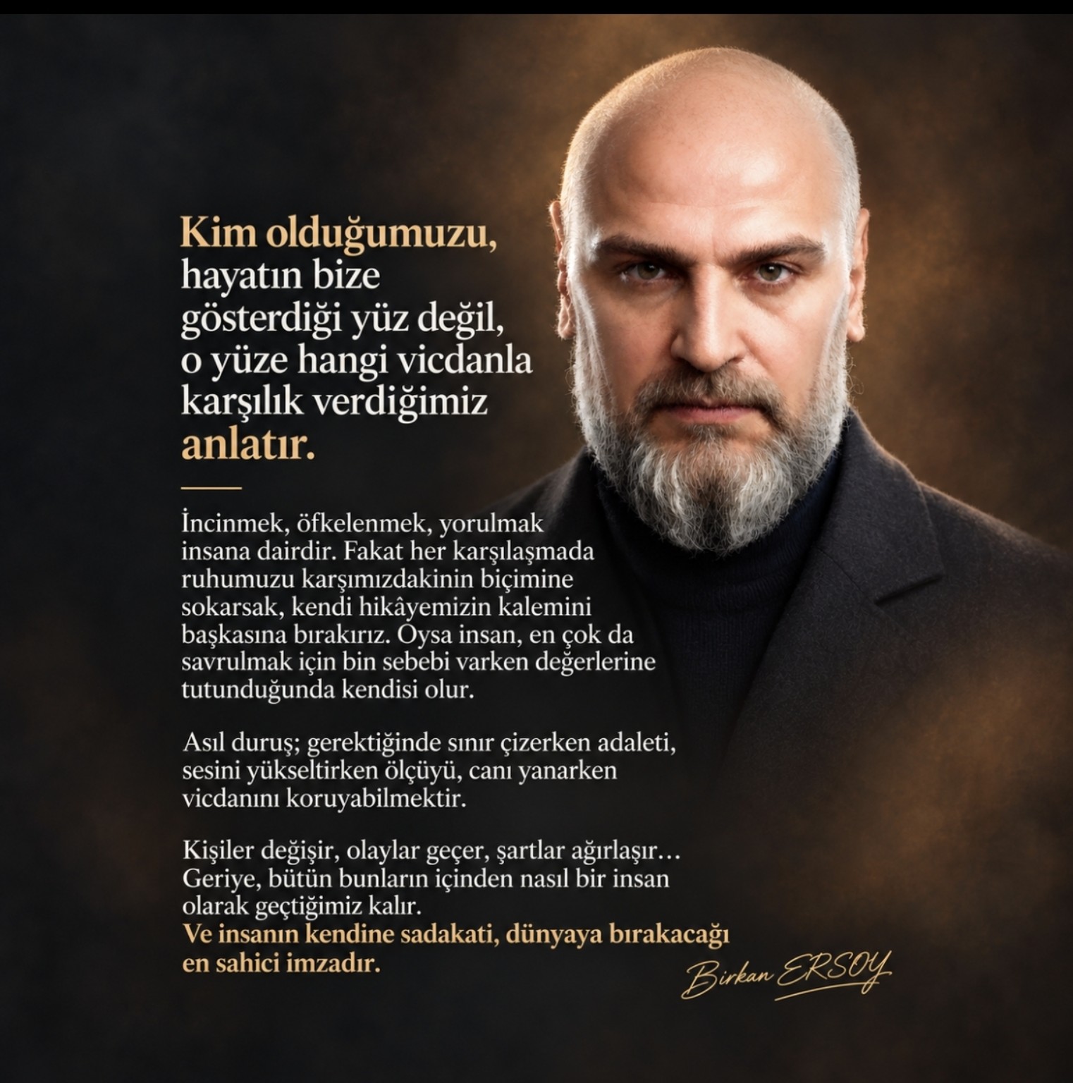 Vicdan ve İnsanın Kendine Sadakati özgün yazı görseli
